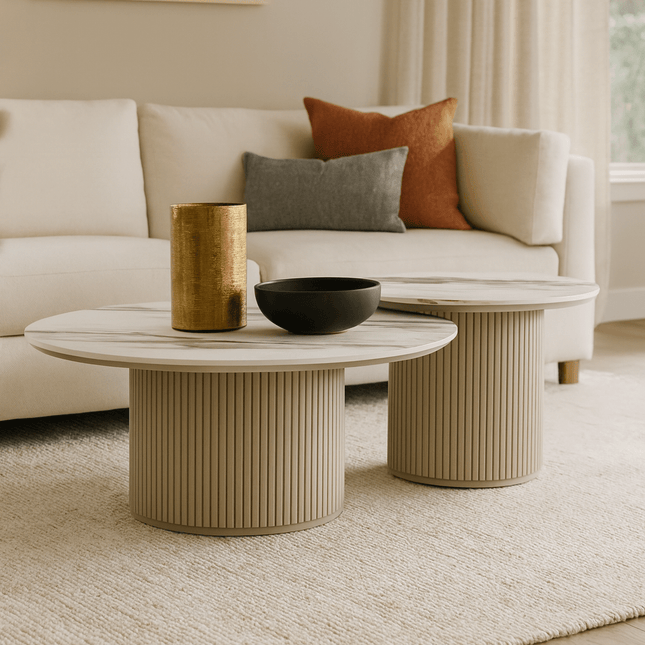 Bruil Coffee Table - Proferlo Furniture AustraliaE6060 - 80 - White/Grey - 2Proferlo Furniture AustraliaCoffee Table