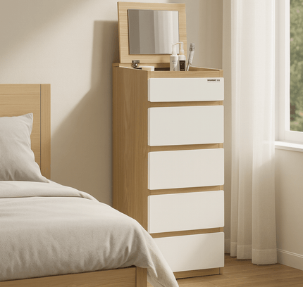 Sotta 5 Drawers Slimboy with Mirror - Proferlo Furniture AustraliaG5485A-M88/M11-1Proferlo Furniture AustraliaSlimboy