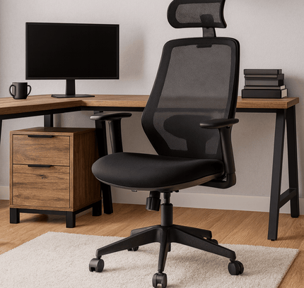 Formia Office Chair with Backrest - Proferlo Furniture AustraliaGW - 7206 - 1 - BLACKProferlo Furniture AustraliaOffice Chair