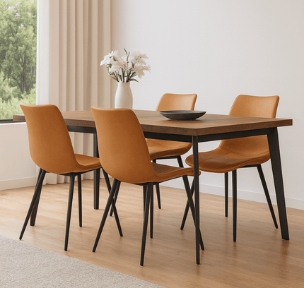 Bubbio Dining Chair - Set of 4 - Proferlo Furniture AustraliaC3029A - Orange(Brown) - 1Proferlo Furniture AustraliaDining Chair