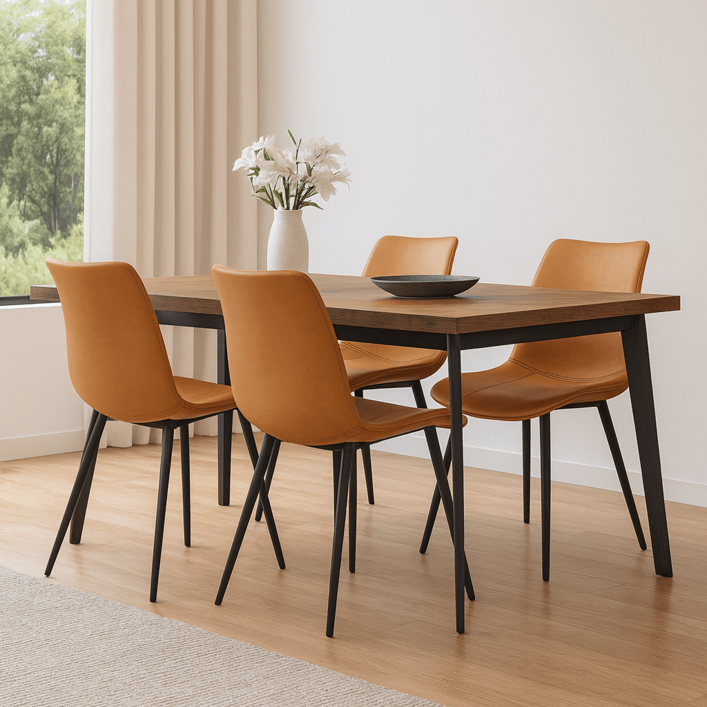 Bubbio Dining Chair - Set of 4 - Proferlo Furniture AustraliaC3029A - Orange(Brown) - 1Proferlo Furniture AustraliaDining Chair