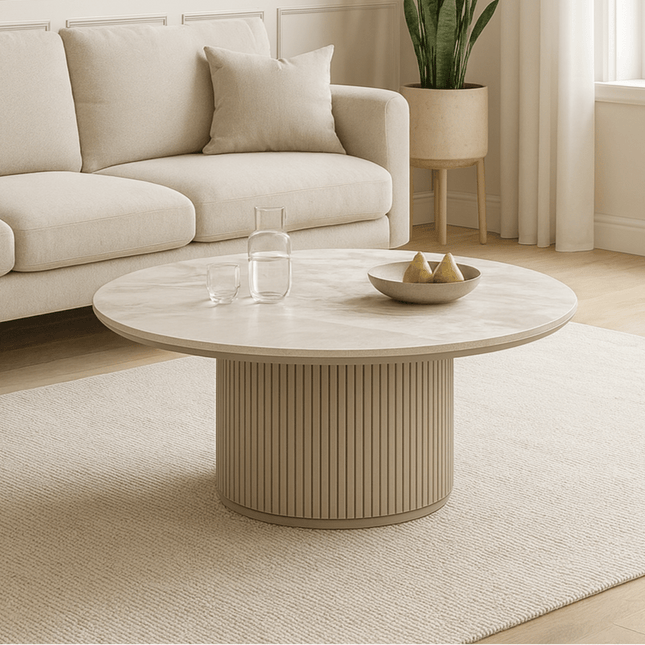 Bruil Coffee Table - Proferlo Furniture AustraliaE6060 - 80 - White/Grey - 2Proferlo Furniture AustraliaCoffee Table