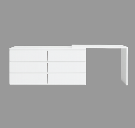 Sotta 6 Drawer Chest and Extension Table - Proferlo Furniture AustraliaG5483 - 40 - M11 - G5422 - S1204 - M11 - 1Proferlo Furniture AustraliaDresser