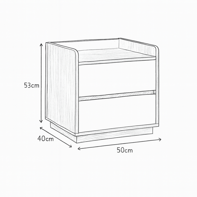 Turin Bedside Table