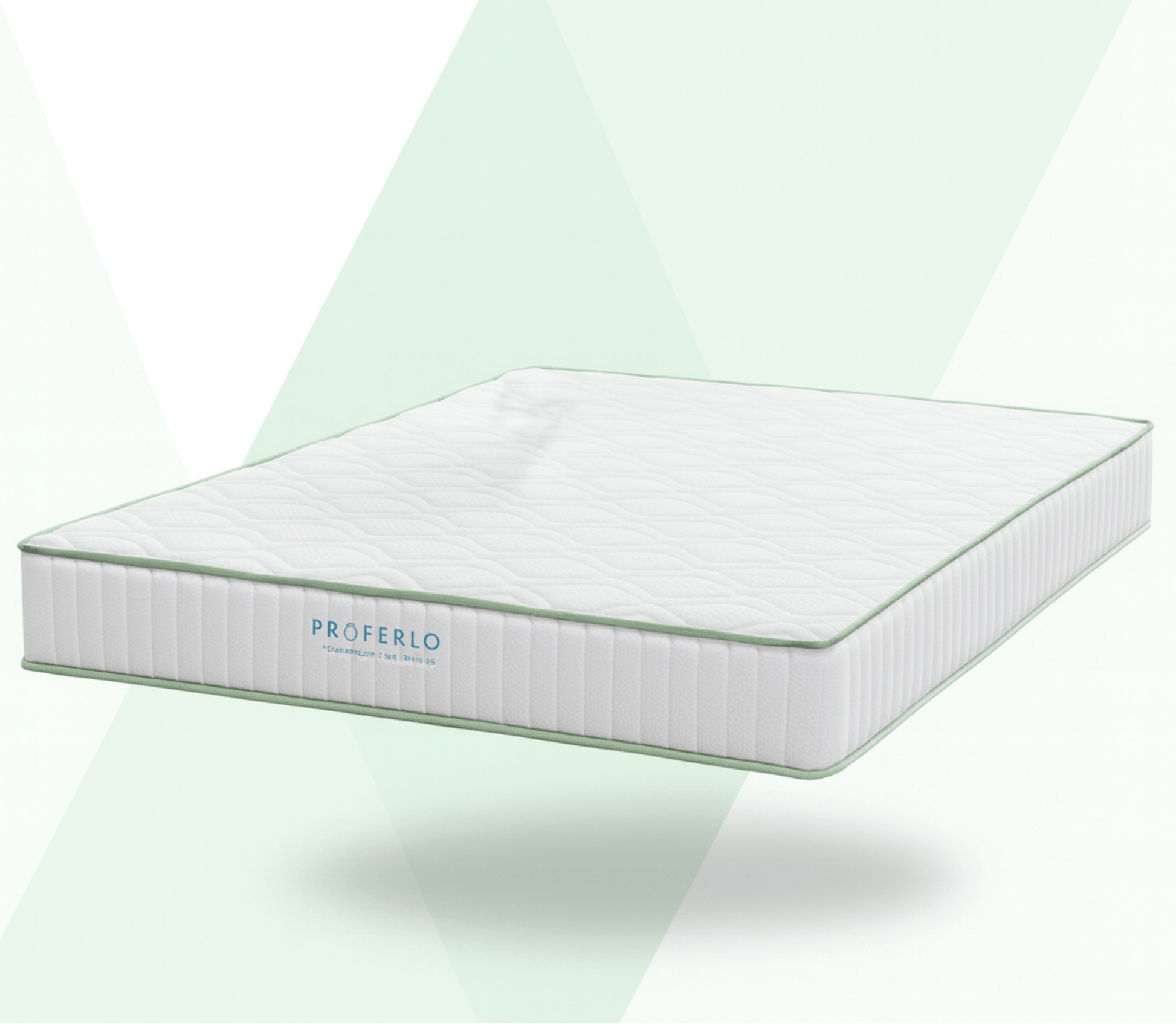 Iseo firm queen mattress with white quilted knit cover