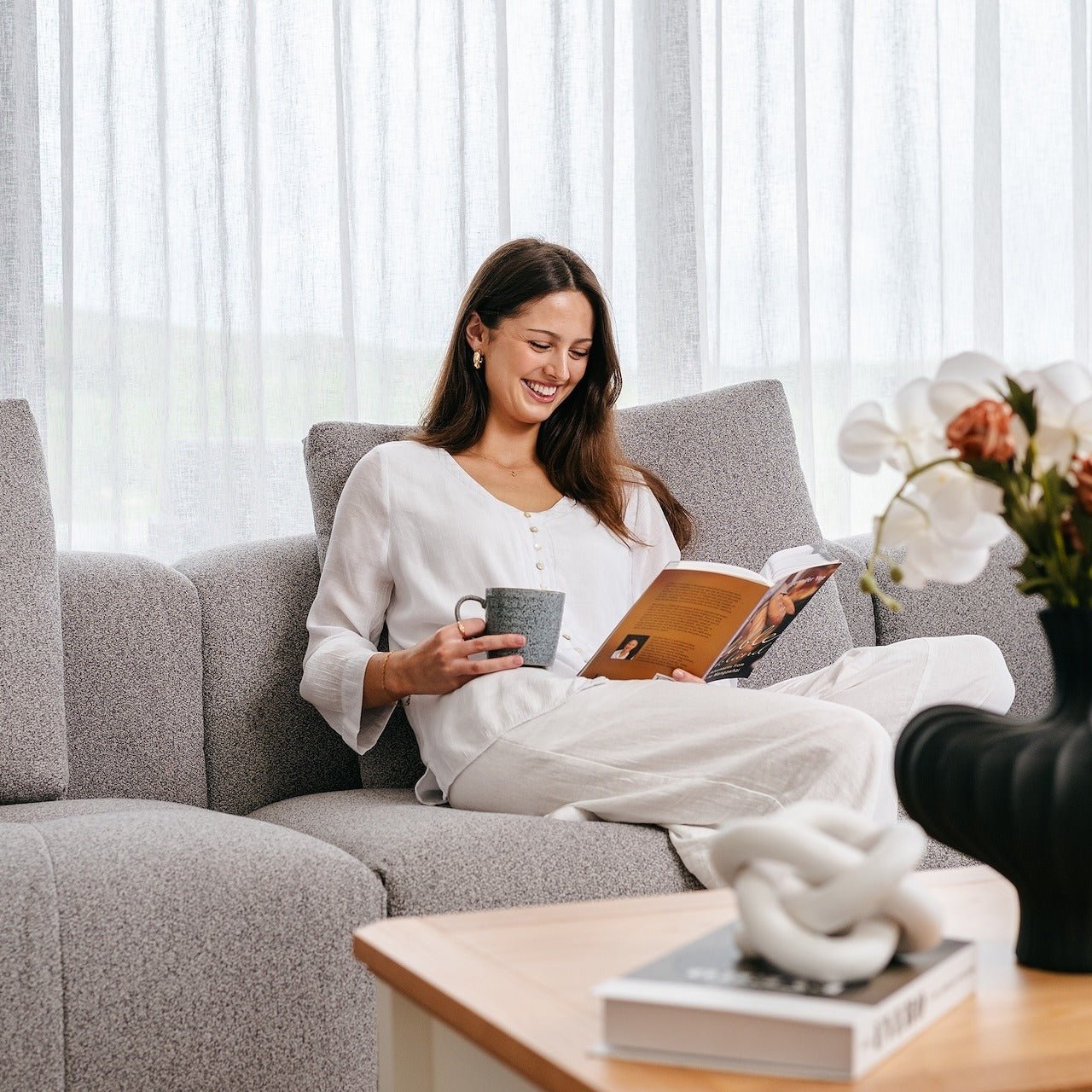 Bosa Lux Sofa with Adjustable Chaise - Proferlo Furniture AustraliaS9018 - 8108 - 18 - GRW - 3Proferlo Furniture AustraliaSofa