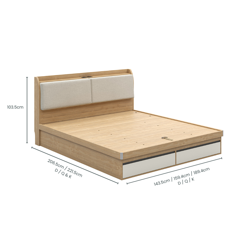 Turin Gas-Lift Storage Bed Base