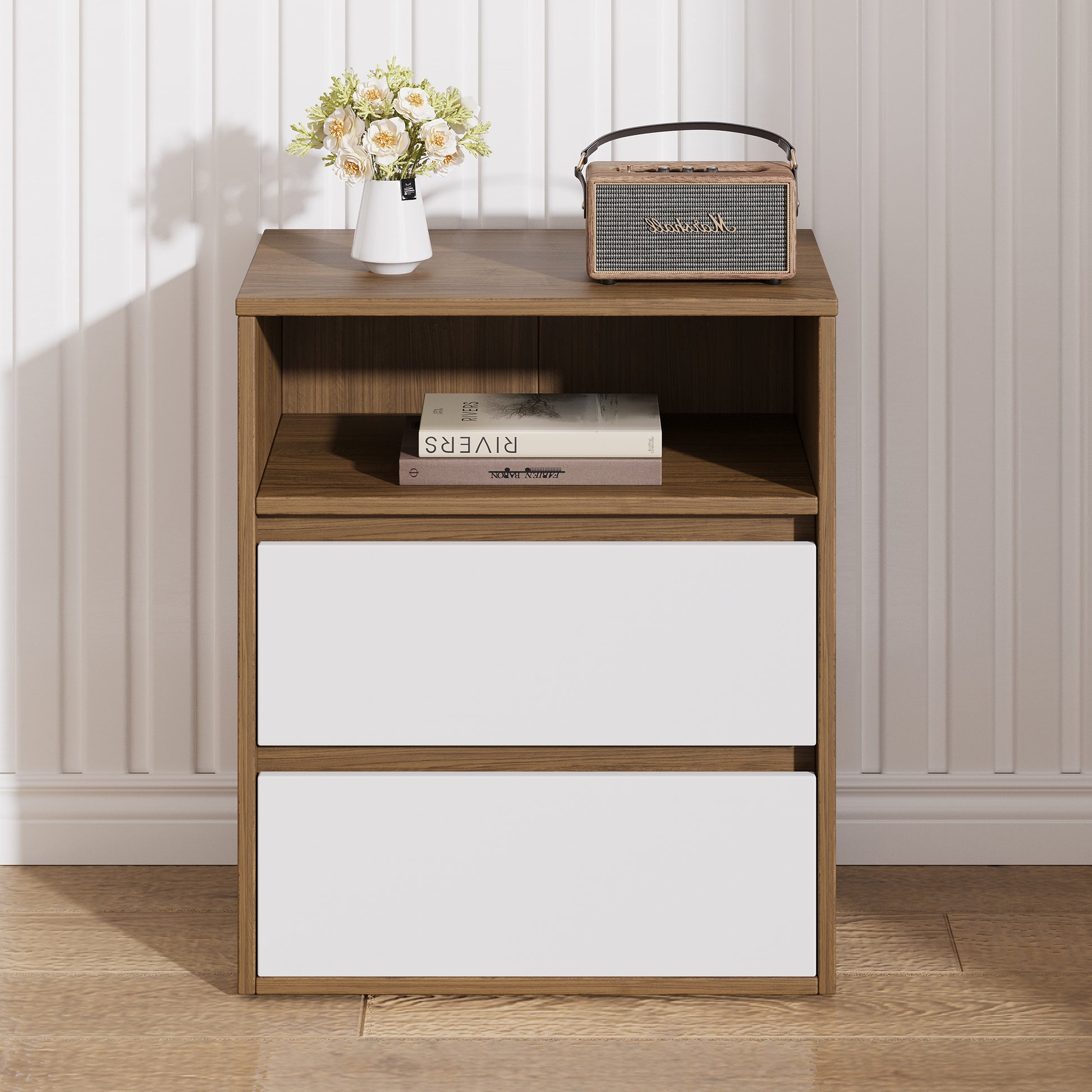 Polia 2 Drawer Compartment Lowboy - Proferlo Furniture AustraliaG5032 - 2 - M89/M11Proferlo Furniture AustraliaLowboy