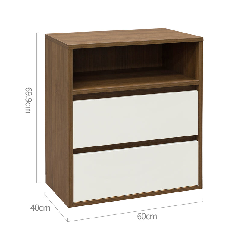 Polia 2 Drawer Compartment Lowboy