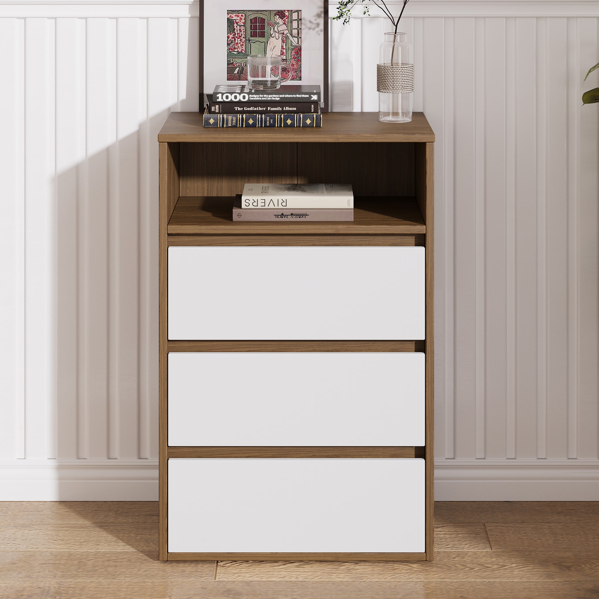 Polia 3 Drawer Compartment Lowboy - Proferlo Furniture AustraliaG5032 - 3 - M89/M11Proferlo Furniture AustraliaLowboy