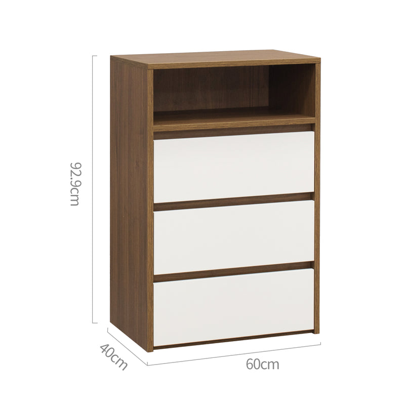 Polia 3 Drawer Compartment Lowboy