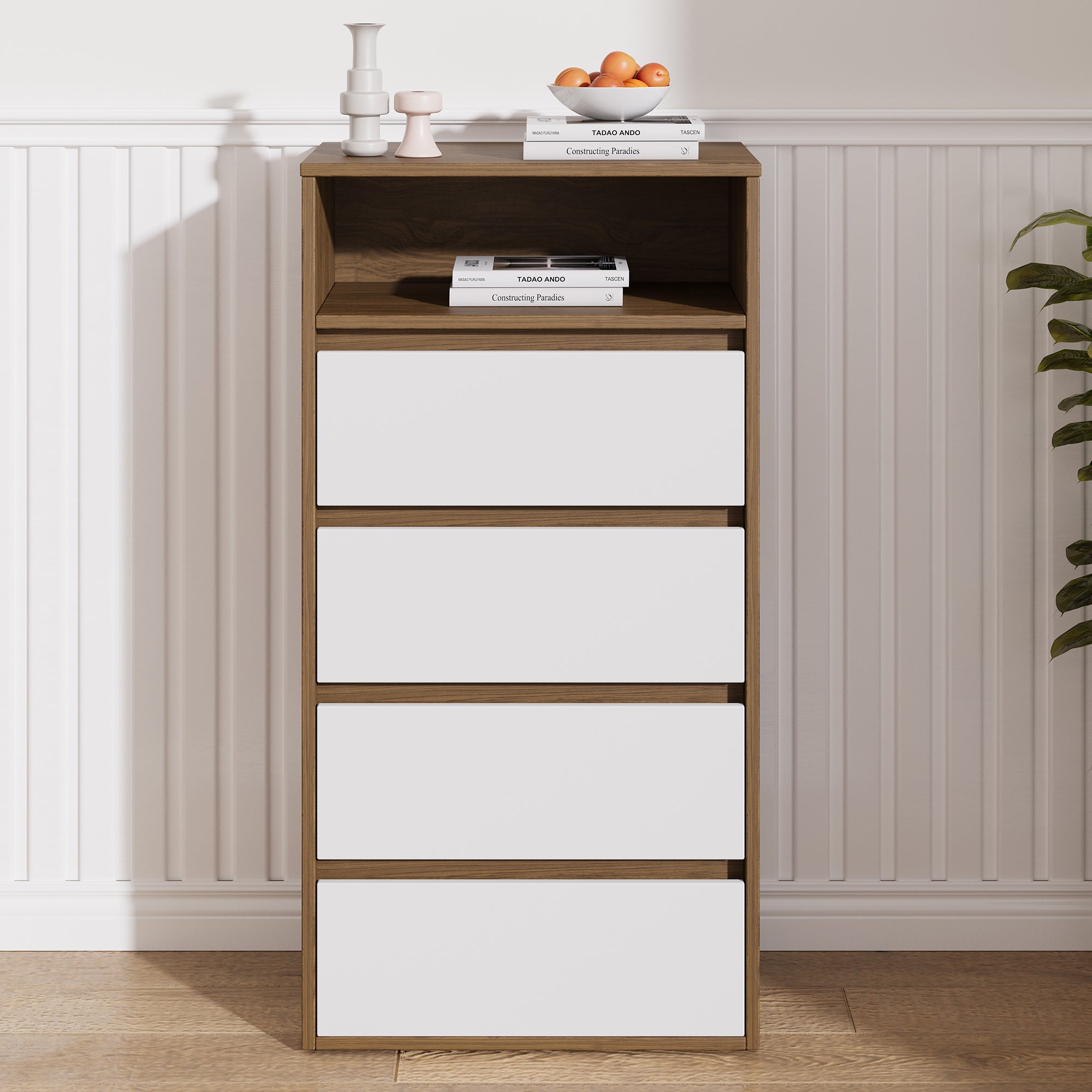 Polia 4 Drawer Compartment Tallboy - Proferlo Furniture AustraliaG5032 - 4 - M89/M11Proferlo Furniture AustraliaTallboy