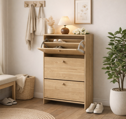 Sisco 3 Drawer Shoe Cabinet