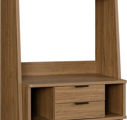 Polia 2 Drawer Office Desk with Shelf