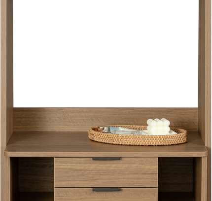 Polia 2 Drawer Office Desk with Shelf