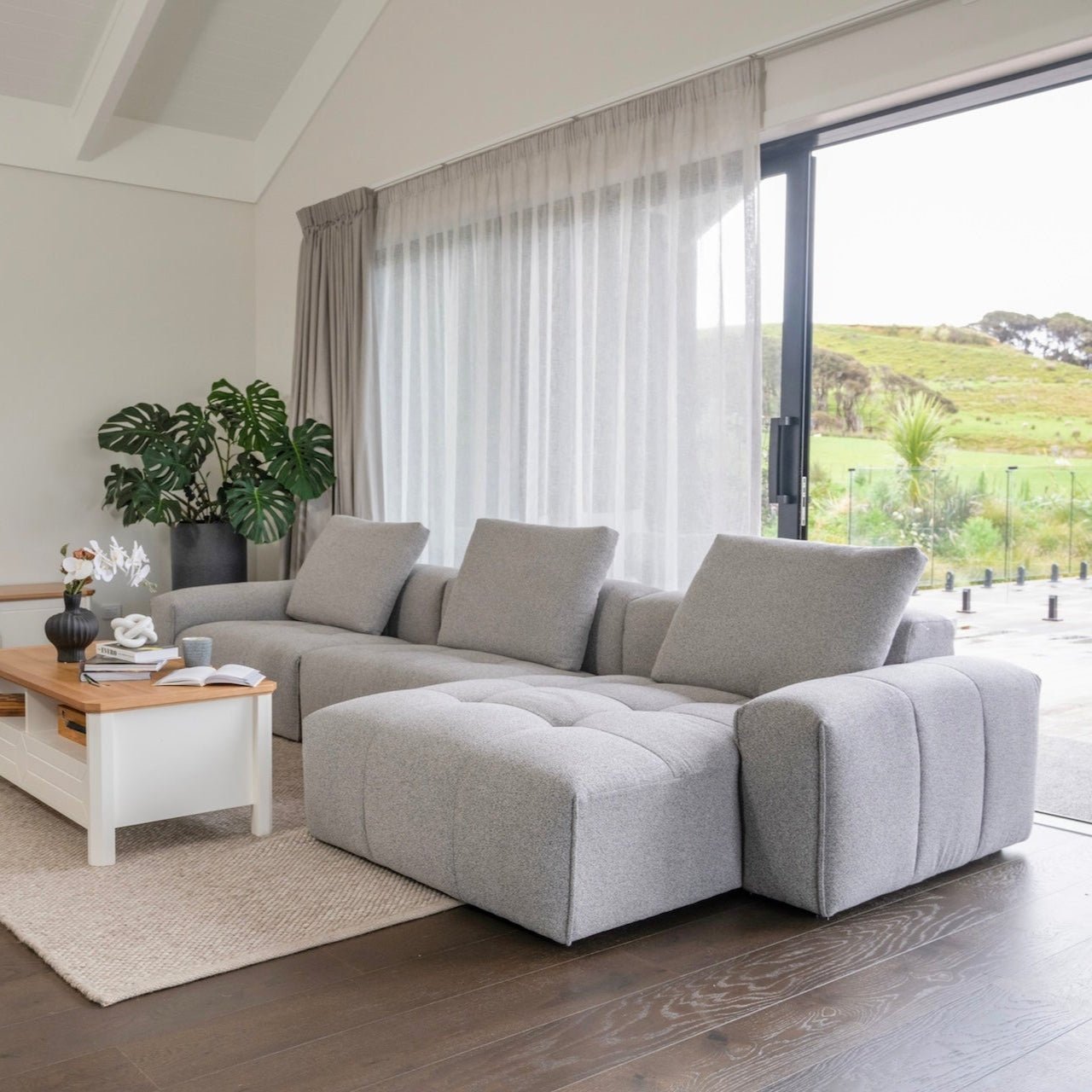 Bosa Lux Sofa with Adjustable Chaise - Proferlo Furniture AustraliaS9018 - 8108 - 18 - GRW - 3Proferlo Furniture AustraliaSofa