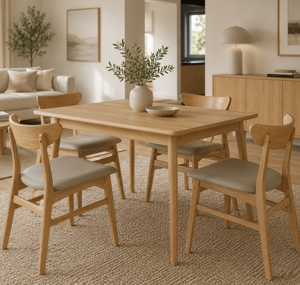 Legnano Solid Wood Dining Table - 1.6M