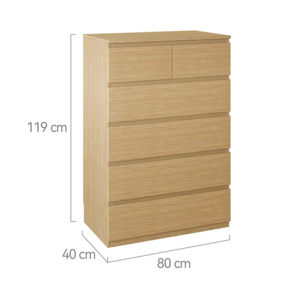Sotta 6 Drawer Tallboy