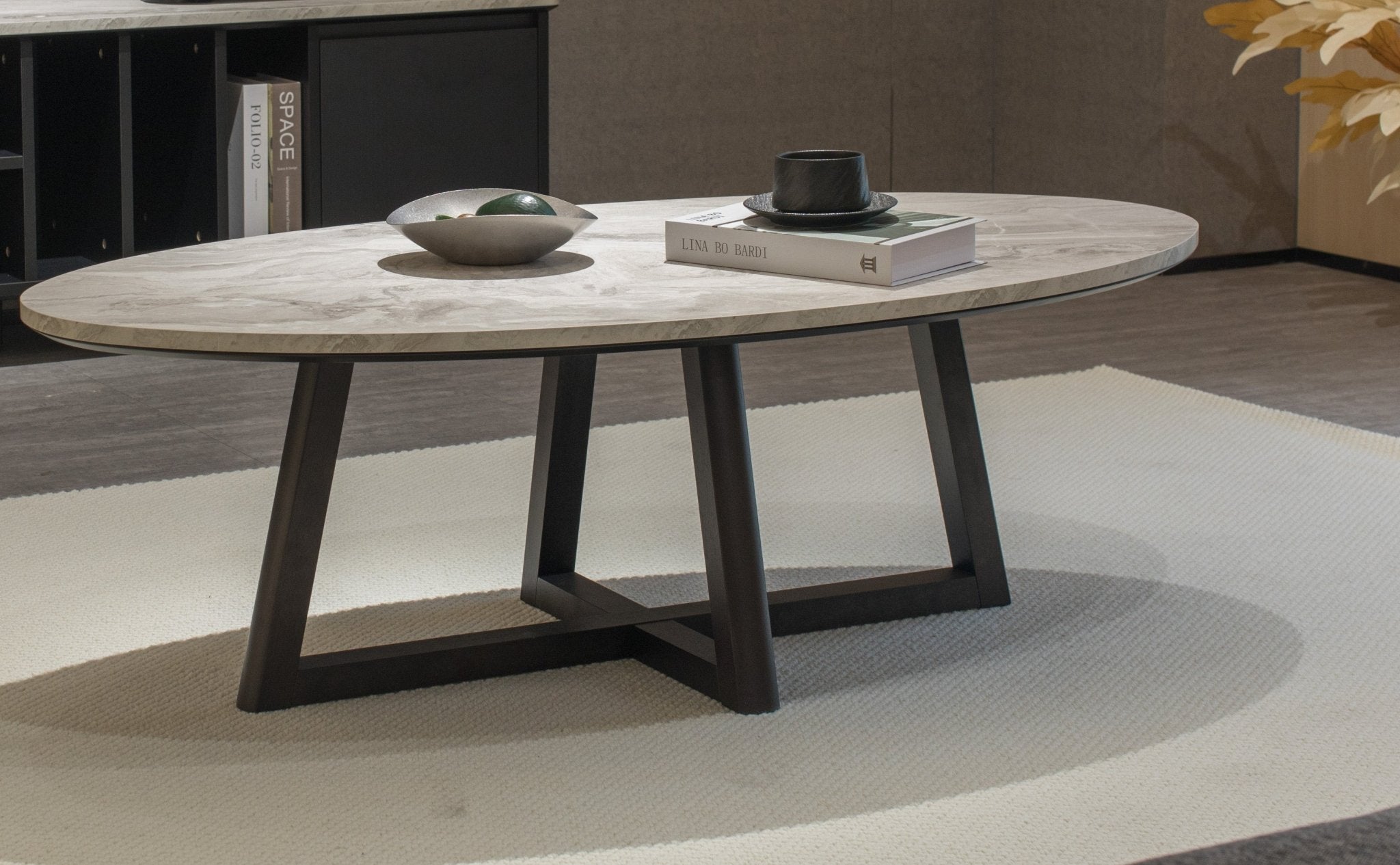 Morra oval - shaped Coffee Table - Proferlo Furniture AustraliaE6030 - 1307 - M64SSC/V31EBOProferlo Furniture AustraliaCoffee Table