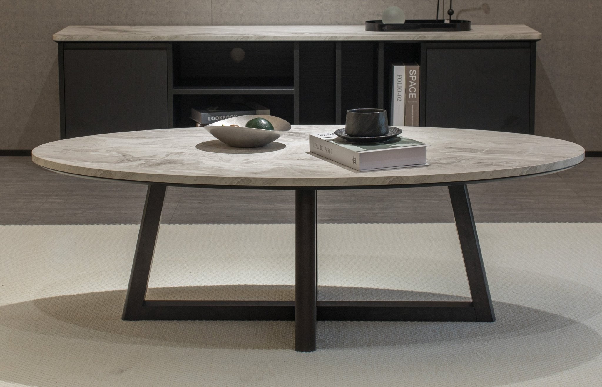 Morra oval - shaped Coffee Table - Proferlo Furniture AustraliaE6030 - 1307 - M64SSC/V31EBOProferlo Furniture AustraliaCoffee Table