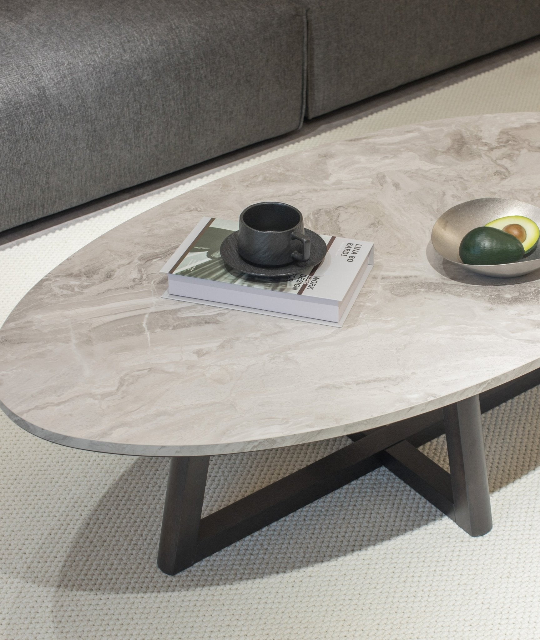 Morra oval - shaped Coffee Table - Proferlo Furniture AustraliaE6030 - 1307 - M64SSC/V31EBOProferlo Furniture AustraliaCoffee Table