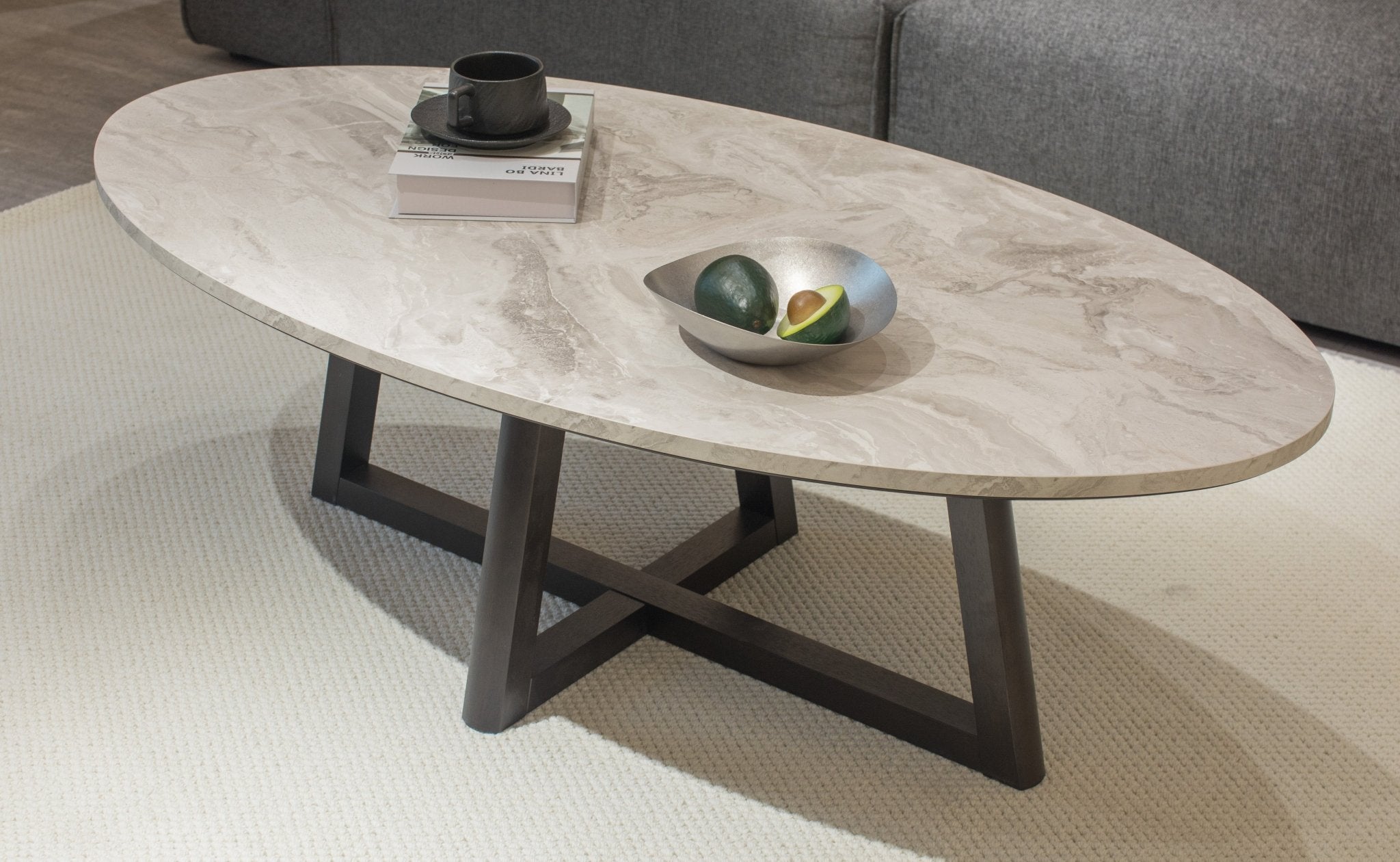 Morra oval - shaped Coffee Table - Proferlo Furniture AustraliaE6030 - 1307 - M64SSC/V31EBOProferlo Furniture AustraliaCoffee Table