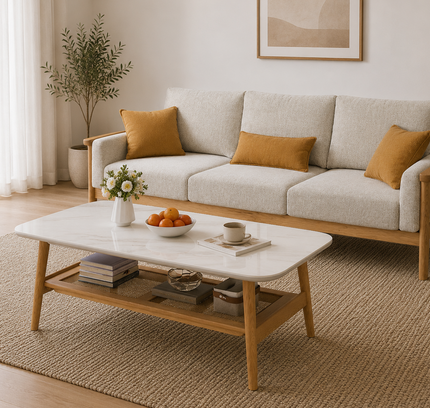 Remini Ceramic Top Coffee Table