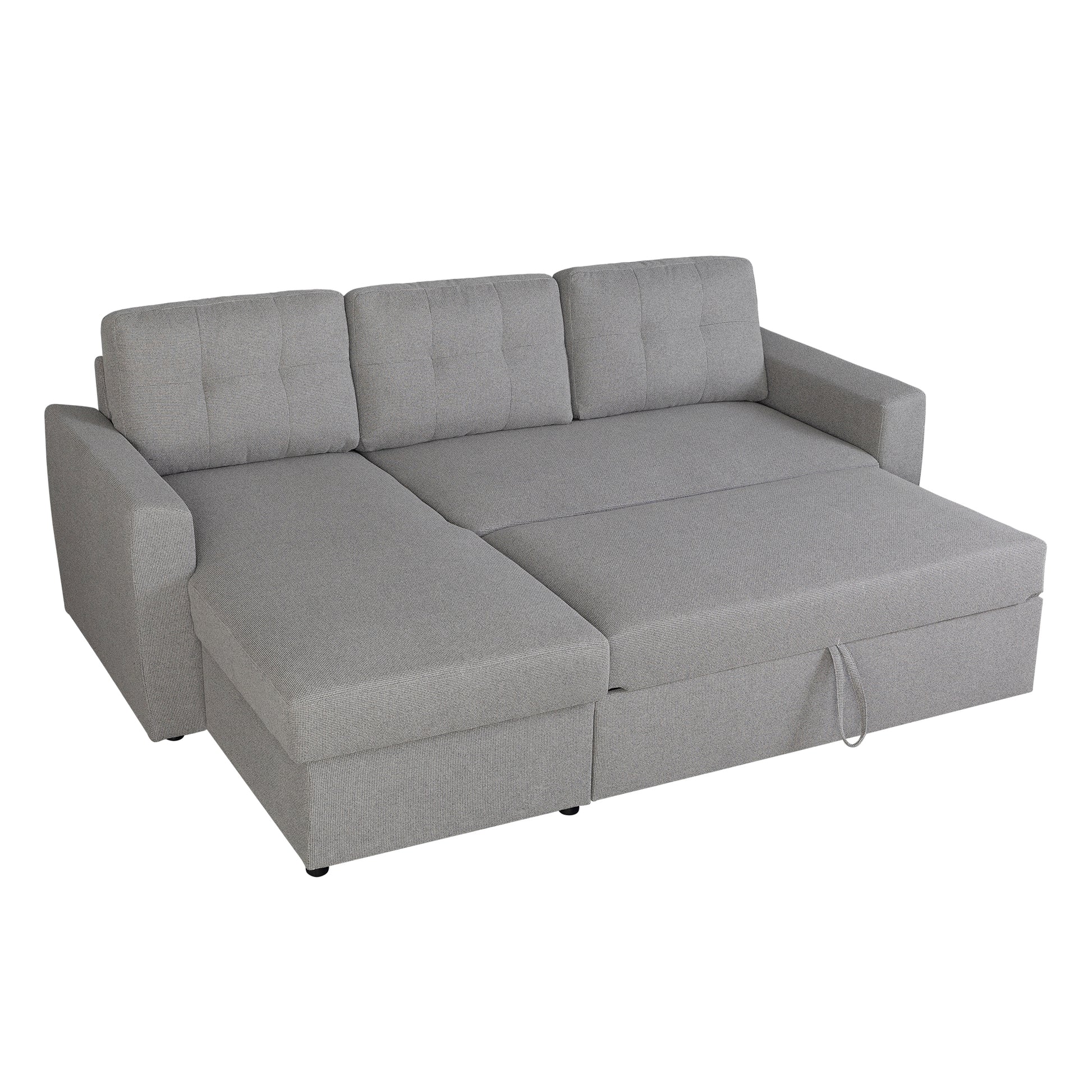 Nola 3 Seater Sofa Bed w/ Storage Chaise - Proferlo Furniture AustraliaS9024 - Beige - 4Proferlo Furniture AustraliaSofa