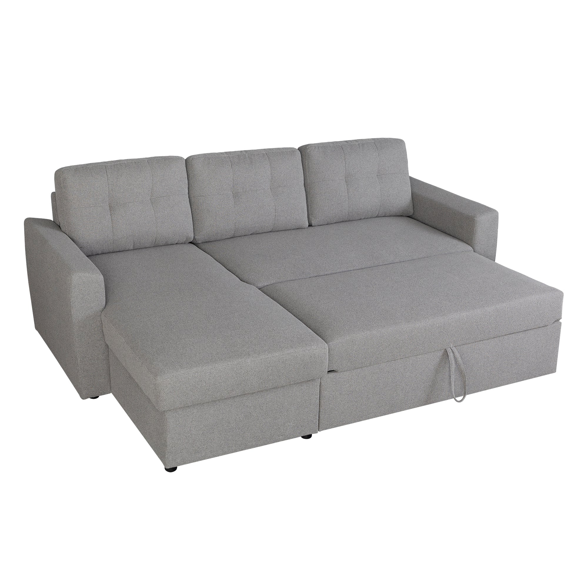 Nola 3 Seater Sofa Bed w/ Storage Chaise - Proferlo Furniture AustraliaS9024 - Beige - 4Proferlo Furniture AustraliaSofa