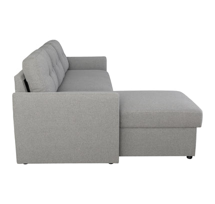 Nola 3 Seater Sofa Bed w/ Storage Chaise - Proferlo Furniture AustraliaS9024 - Beige - 4Proferlo Furniture AustraliaSofa