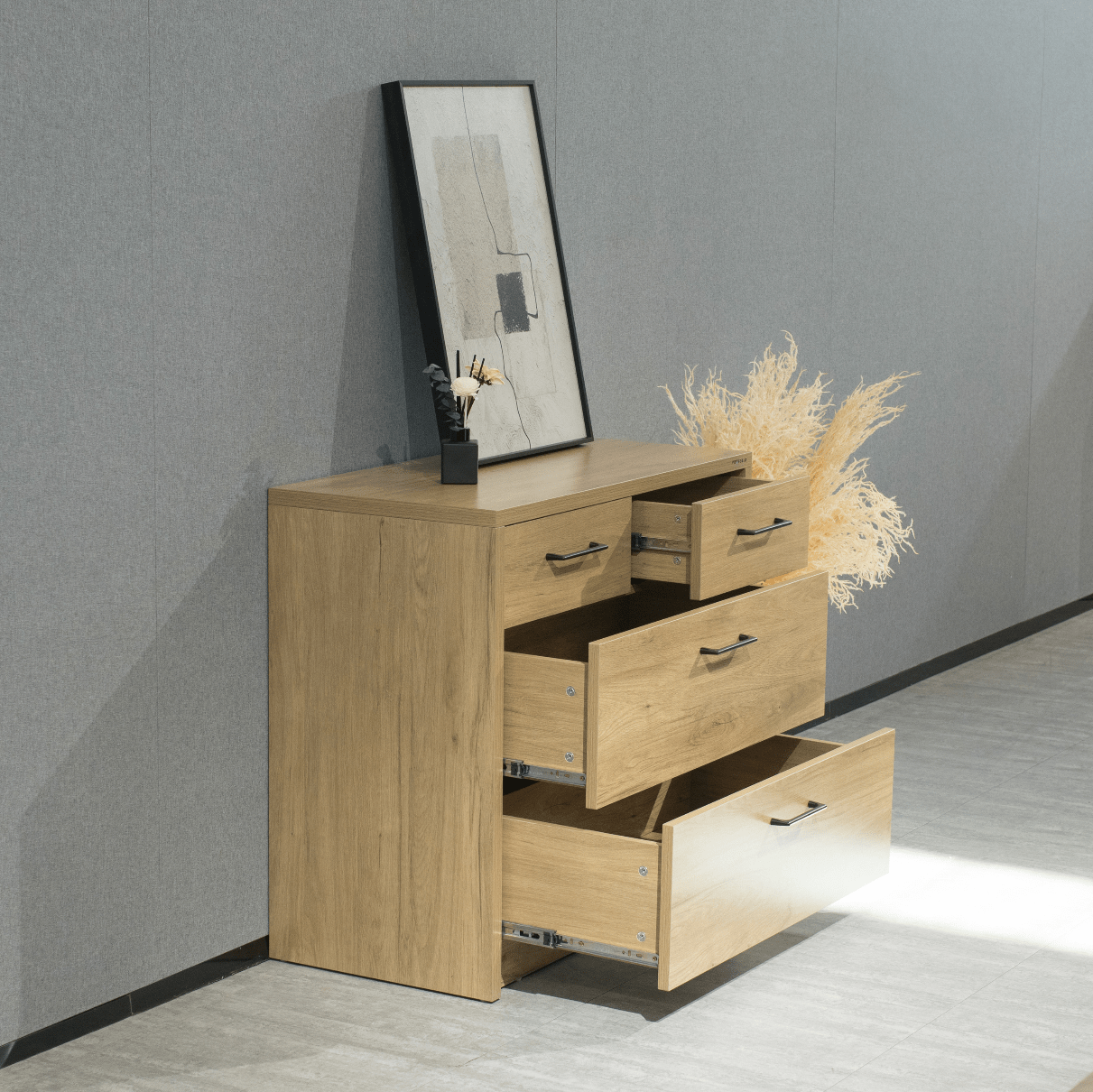 Platsa 4 Drawer Lowboy - Proferlo Furniture AustraliaG5012-4-M05SOA-2Proferlo Furniture AustraliaLowboy