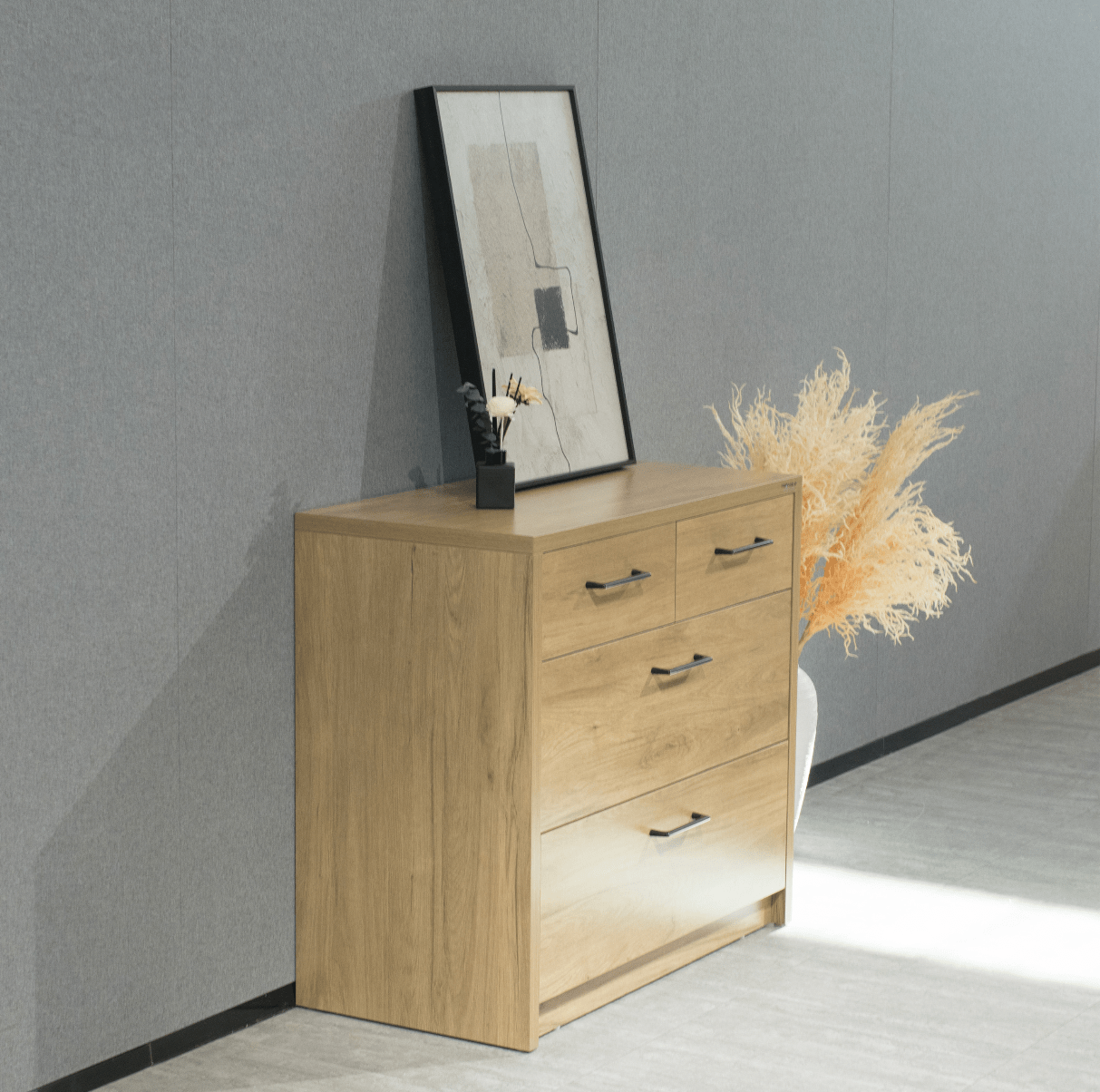 Platsa 4 Drawer Lowboy - Proferlo Furniture AustraliaG5012-4-M05SOA-2Proferlo Furniture AustraliaLowboy