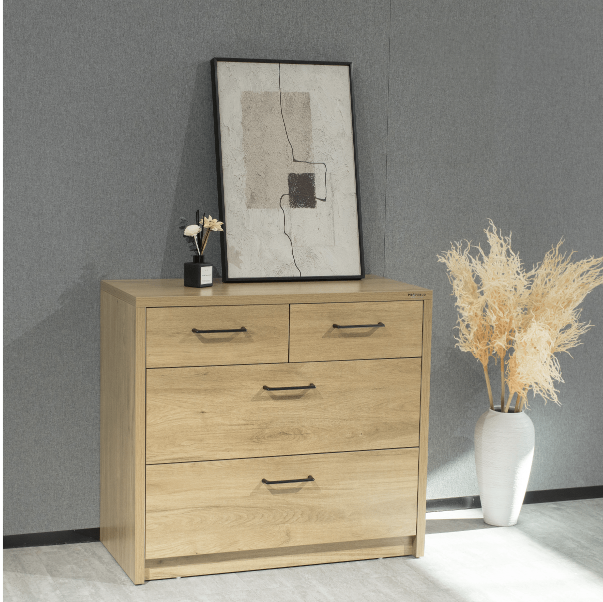 Platsa 4 Drawer Lowboy - Proferlo Furniture AustraliaG5012-4-M05SOA-2Proferlo Furniture AustraliaLowboy