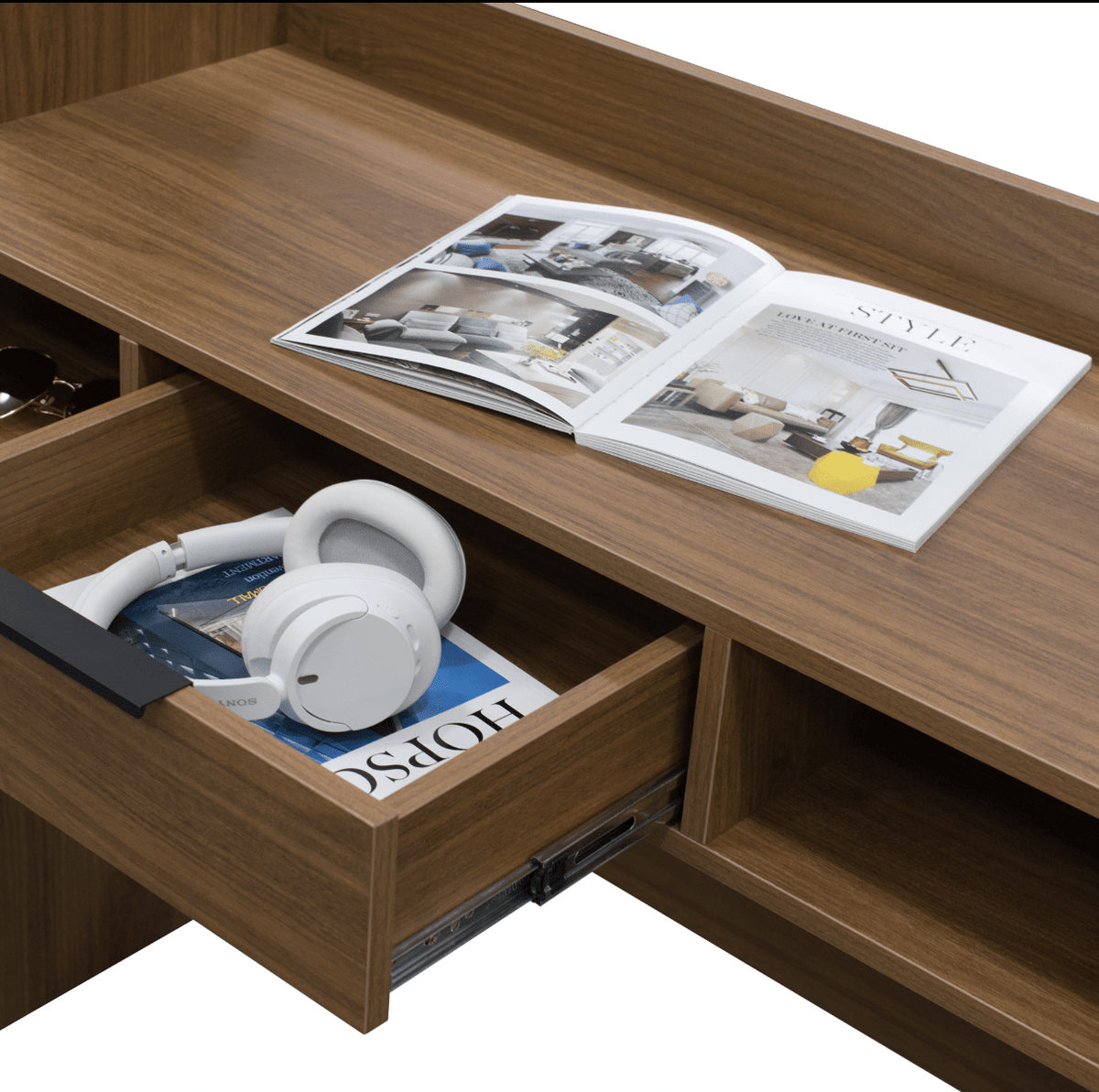 Polia Office Desk with Shelf - Proferlo Furniture AustraliaT8042 - M89GWSProferlo Furniture AustraliaDesk