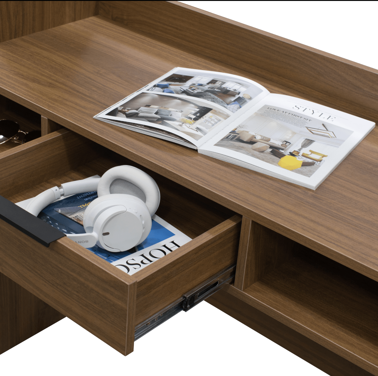 Polia Office Desk with Shelf - Proferlo Furniture AustraliaT8042 - M89GWSProferlo Furniture AustraliaDesk
