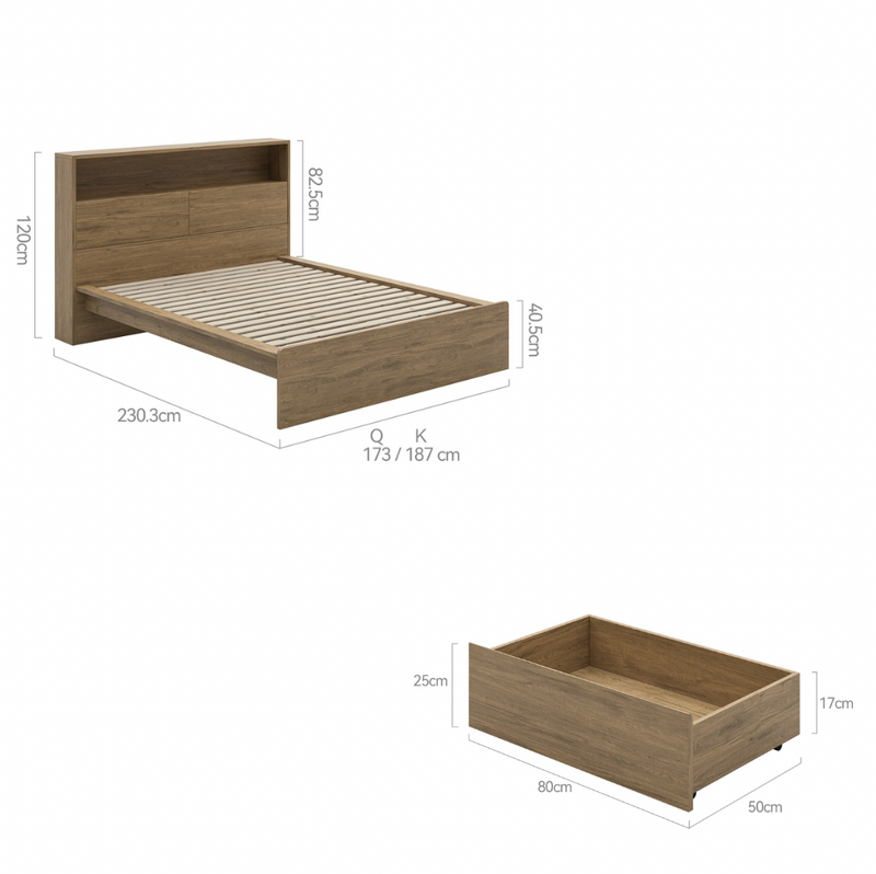 Platsa Storage Bed Frame