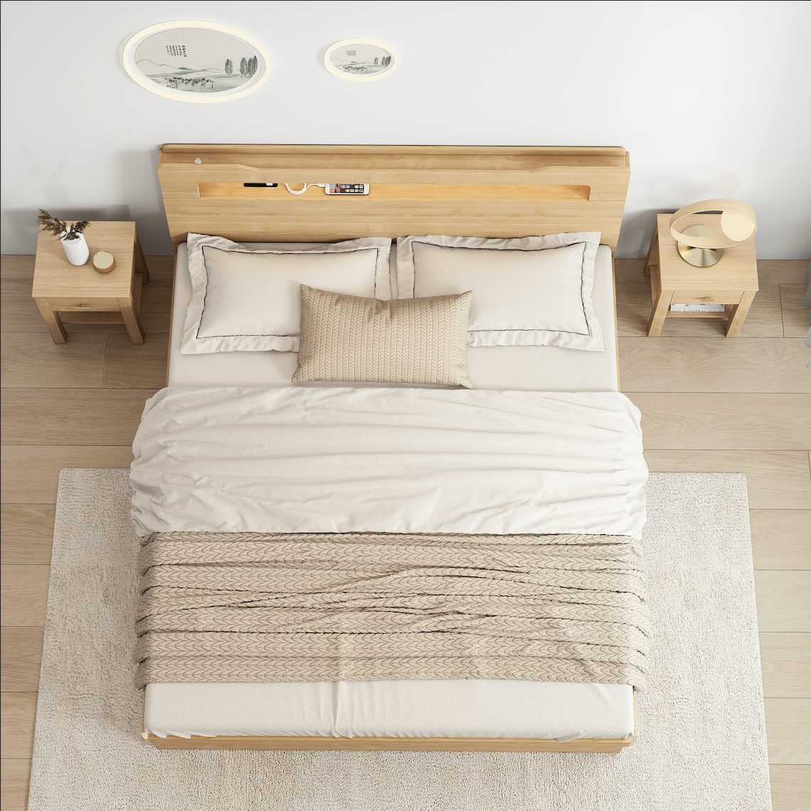 Doria Gas-Lift Storage Bed Frame