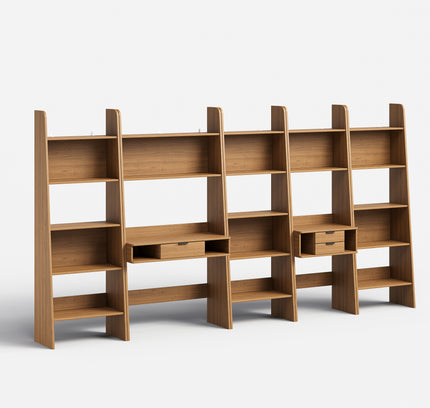 Polia Office Desk with Shelf