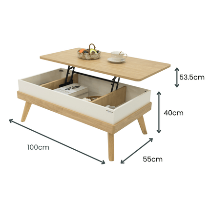 Apulia Lift Top Coffee Table - Proferlo Furniture AustraliaE6111 - 1055 - M88NFW/M11PWH - 0101Proferlo Furniture AustraliaCoffee Table