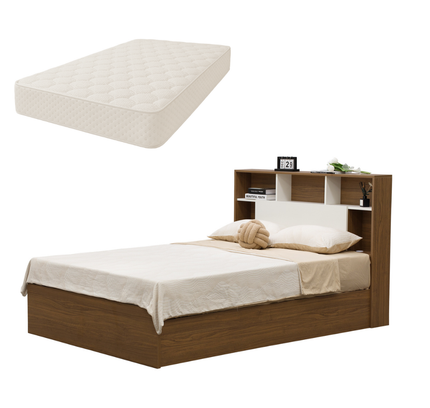 Polia Gas-Lift Storage Bed + Mattress Set (Olympic Queen)