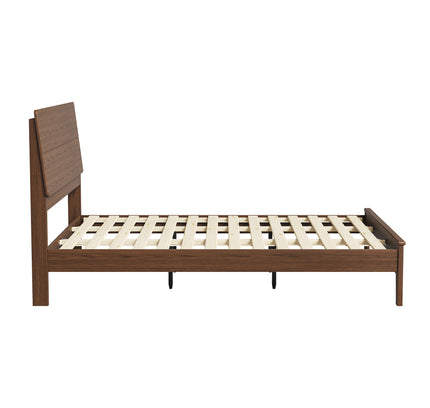 Arezzo Solid Wood Bed Frame - Claro Walnut