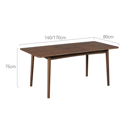 Legnano Solid Wood Extendable Dining Table