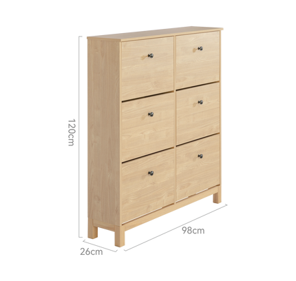 Modica 6 Drawer Shoe Cabinet
