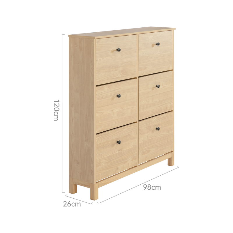 Modica 6 Drawer Shoe Cabinet