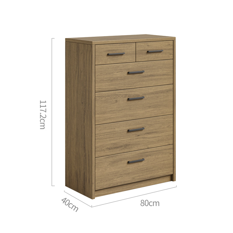 Platsa 6 Drawer Tallboy