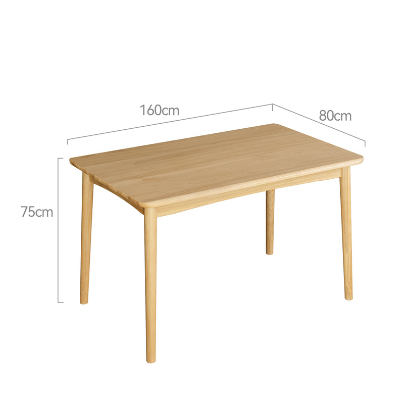 Legnano Solid Wood Dining Table - 1.6M