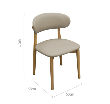 Cento Solid Wood Dining Chairs - Set of 2