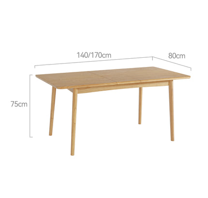 Legnano Solid Wood Extendable Dining Table