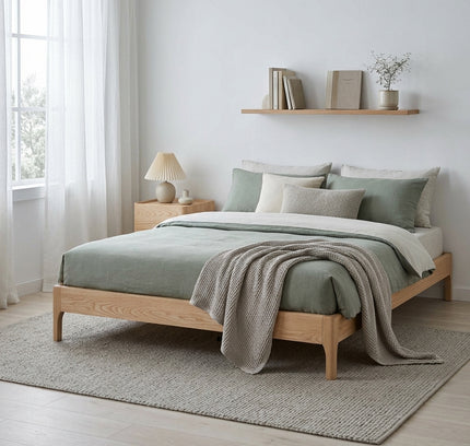 Aria Solid Wood Bed Base