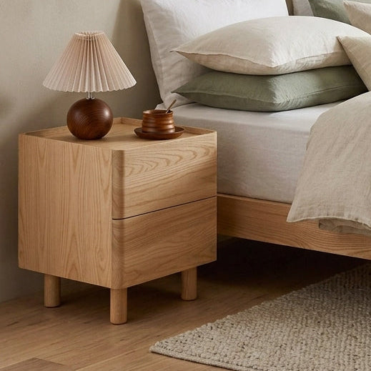Arezzo Classic Bedside Table - Wood